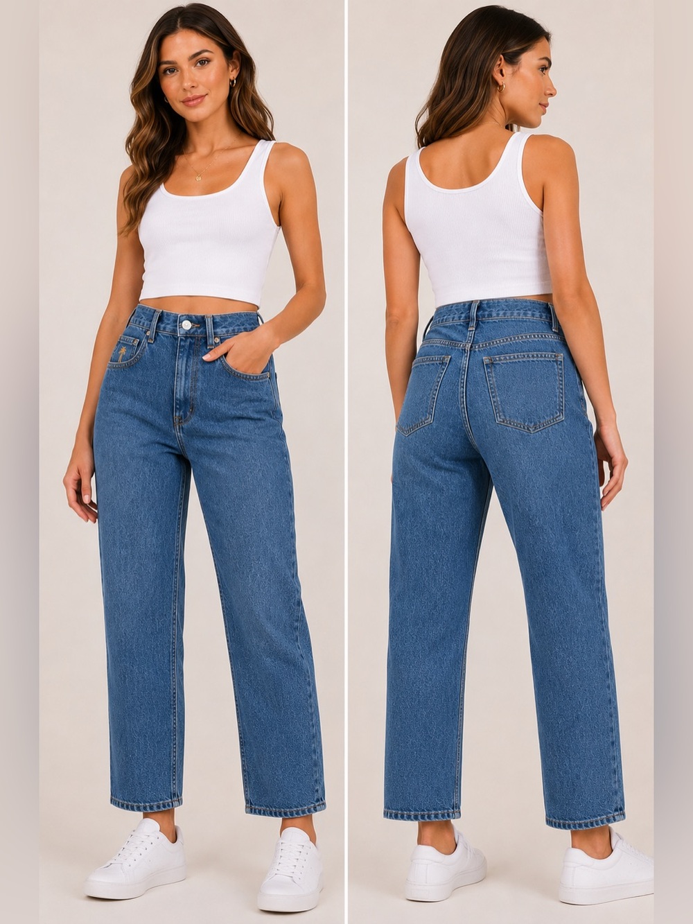 Thrills Paige High Waist Straight Leg Jeans Highway Blue Size 26 NWT